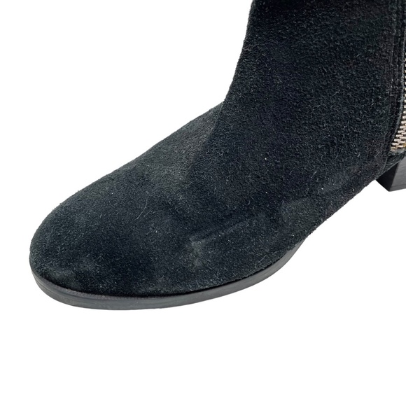 COUGAR Black Genuine Leather Suede Ankle Booties Boots Shoes WATERPROOF sz 9.5 - Picture 11 of 16